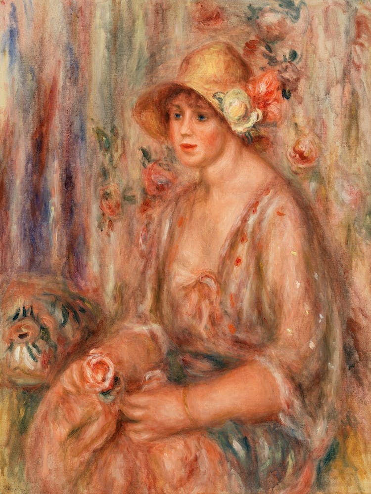 Woman In Muslin Dress (1917), Pierre Auguste Renoir