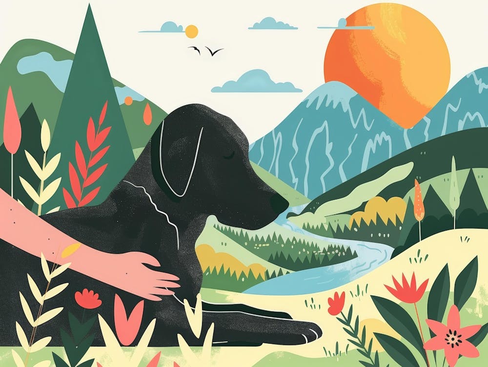 Dog Portrait Illustration