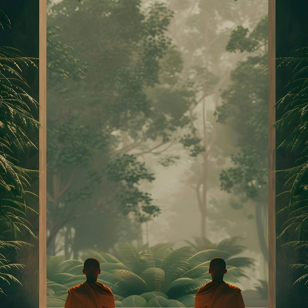 Monks In The Forest 2