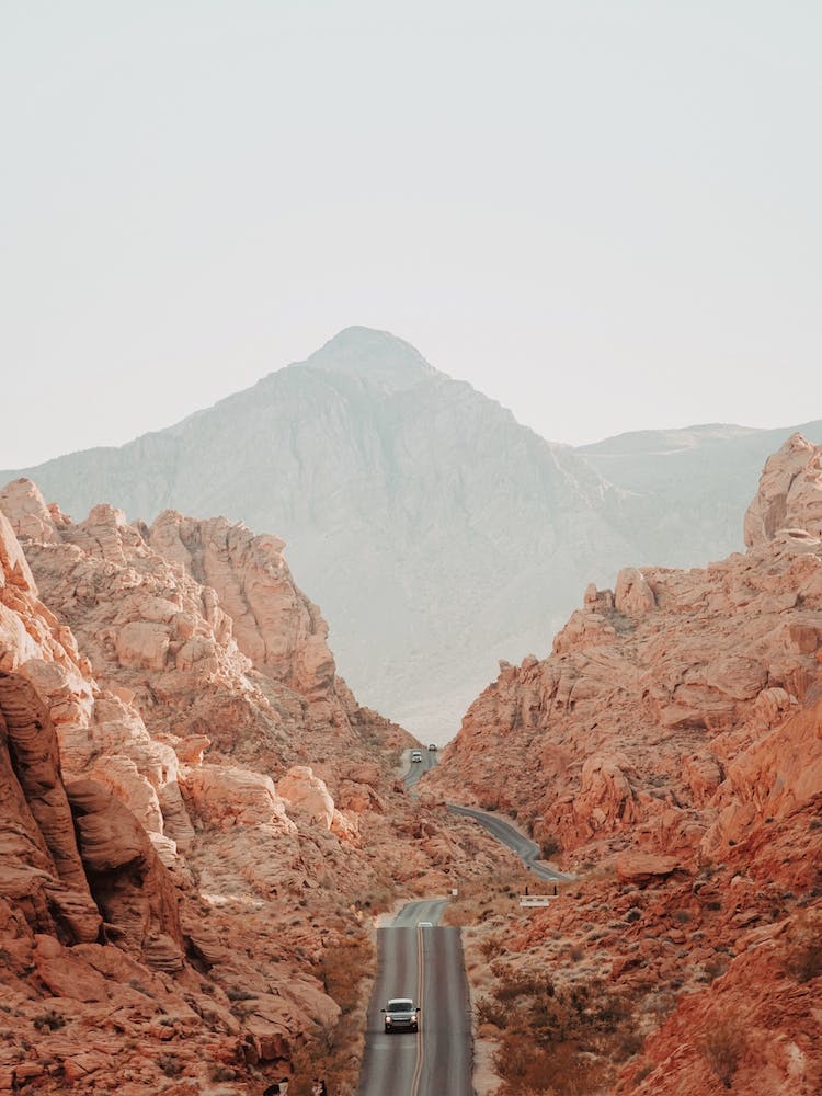 Highway Through Rocks