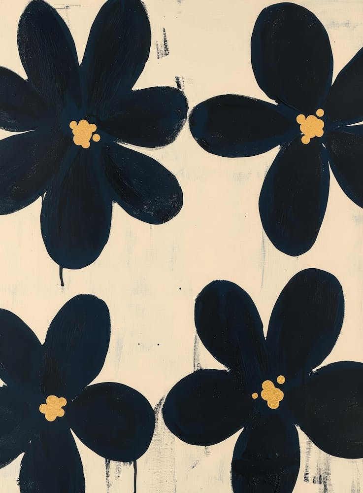 Black Flowers 1