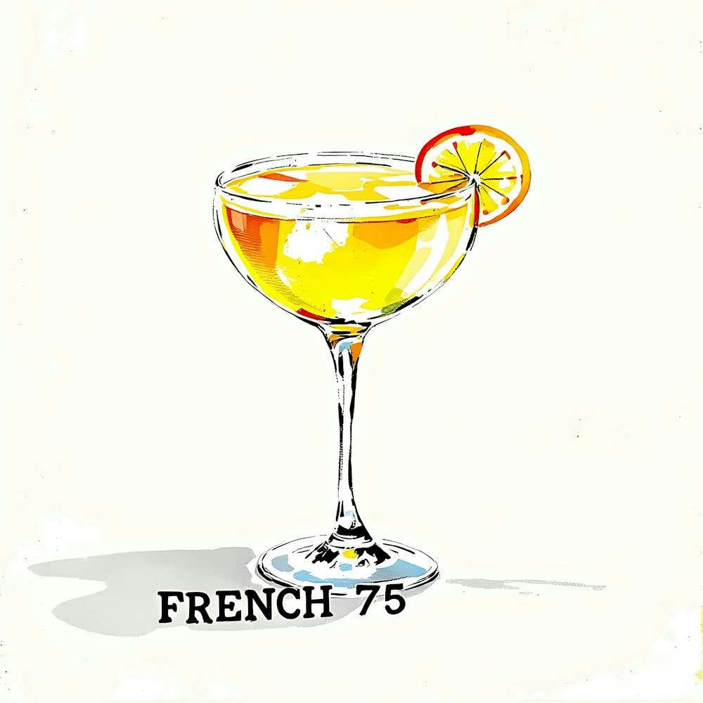 French 75 Cocktail 4