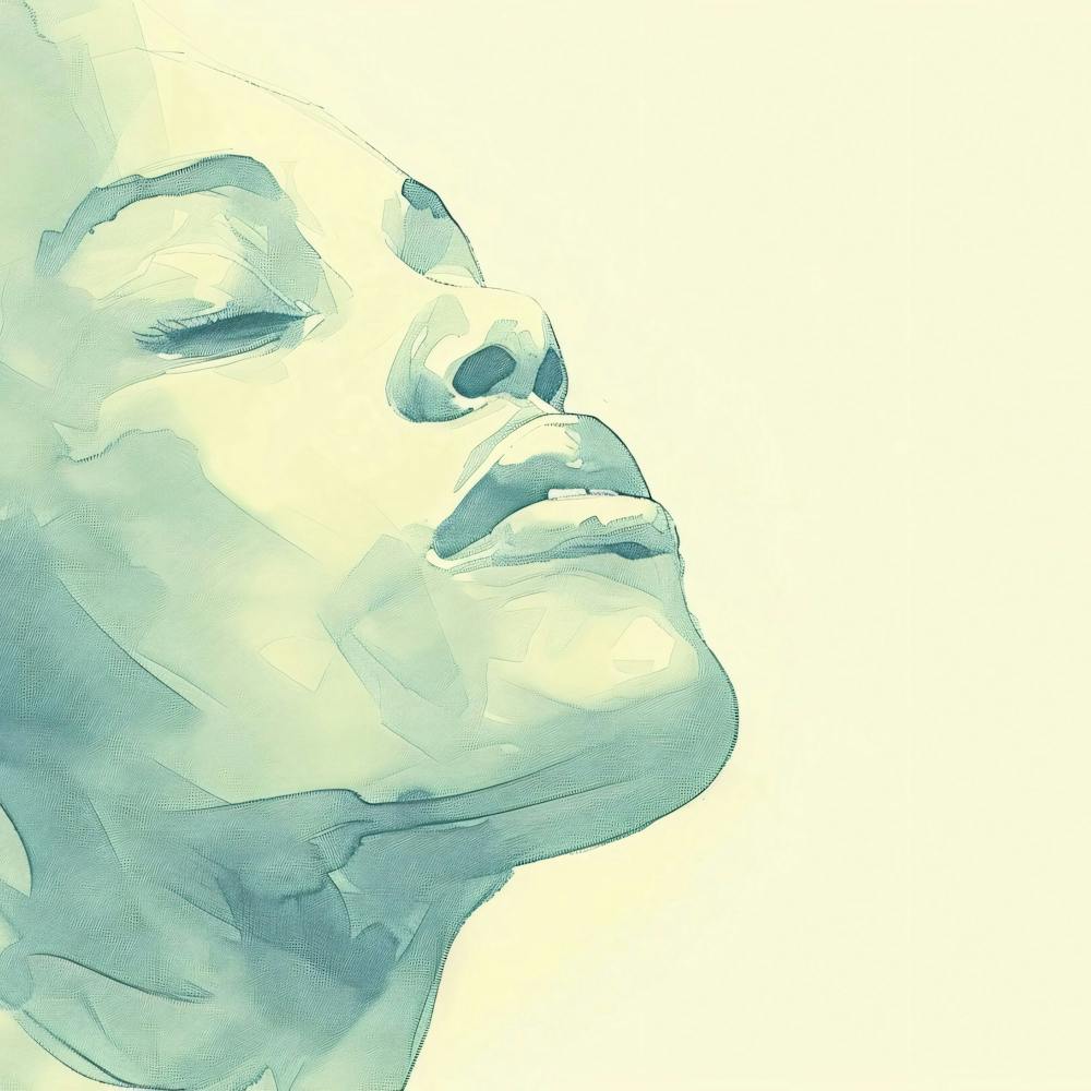 Watercolor Portrait Of A Woman 3