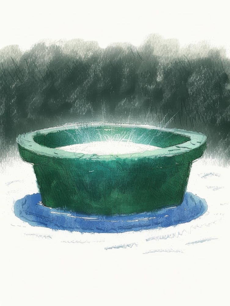 Schale im Schnee