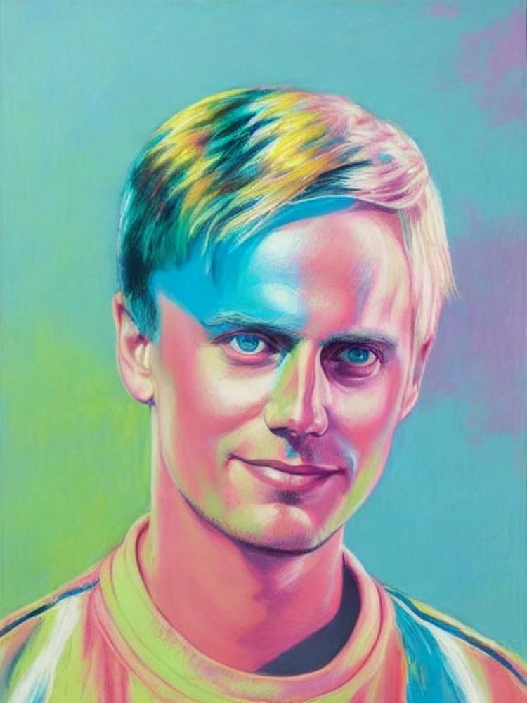 Armin Van Buuren Colourful Illustration