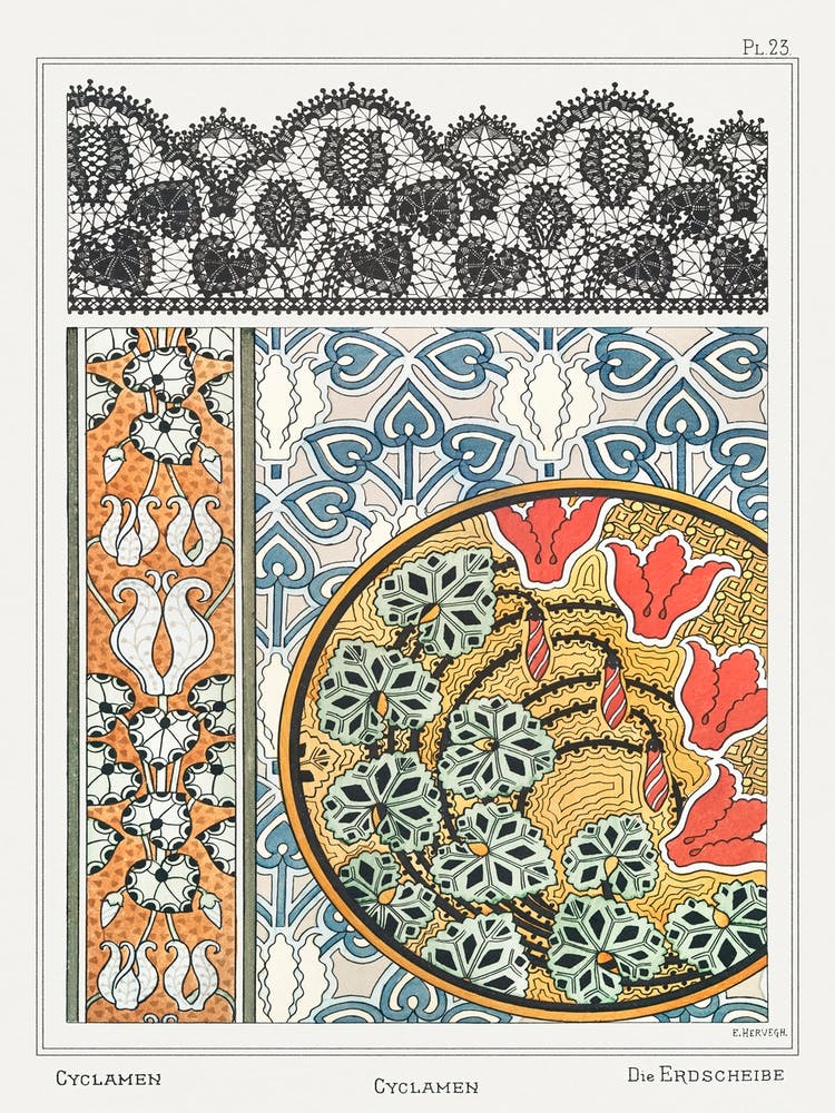 Cyclamen From The Plant And Its Ornamental Applications (1896) , Maurice Pillard Verneuil 1