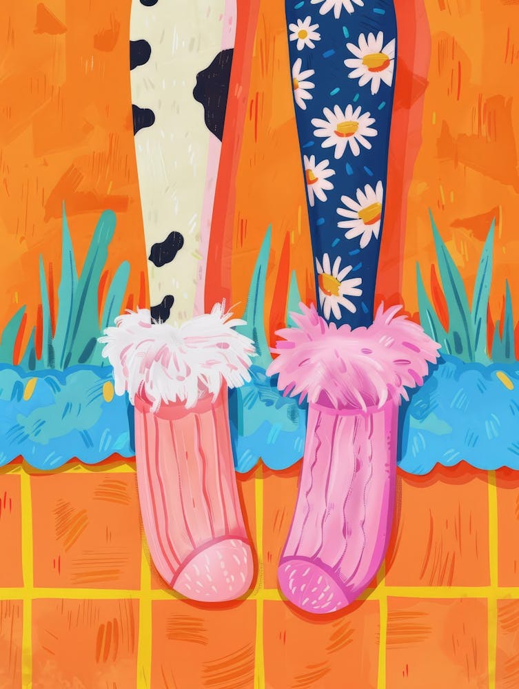 Kühe in Socken
