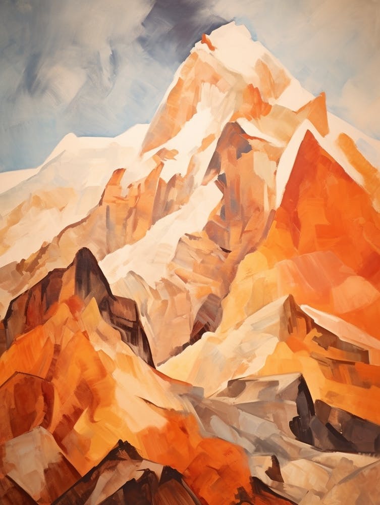 Annapurna Nepal Mountain Painting