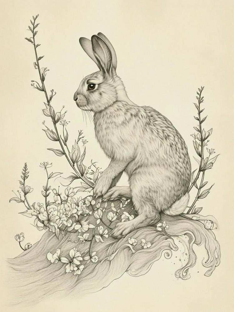 Thrianta Rabbit Drawing 2