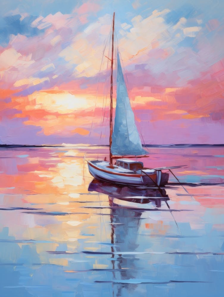 Sunset Sailboat 2
