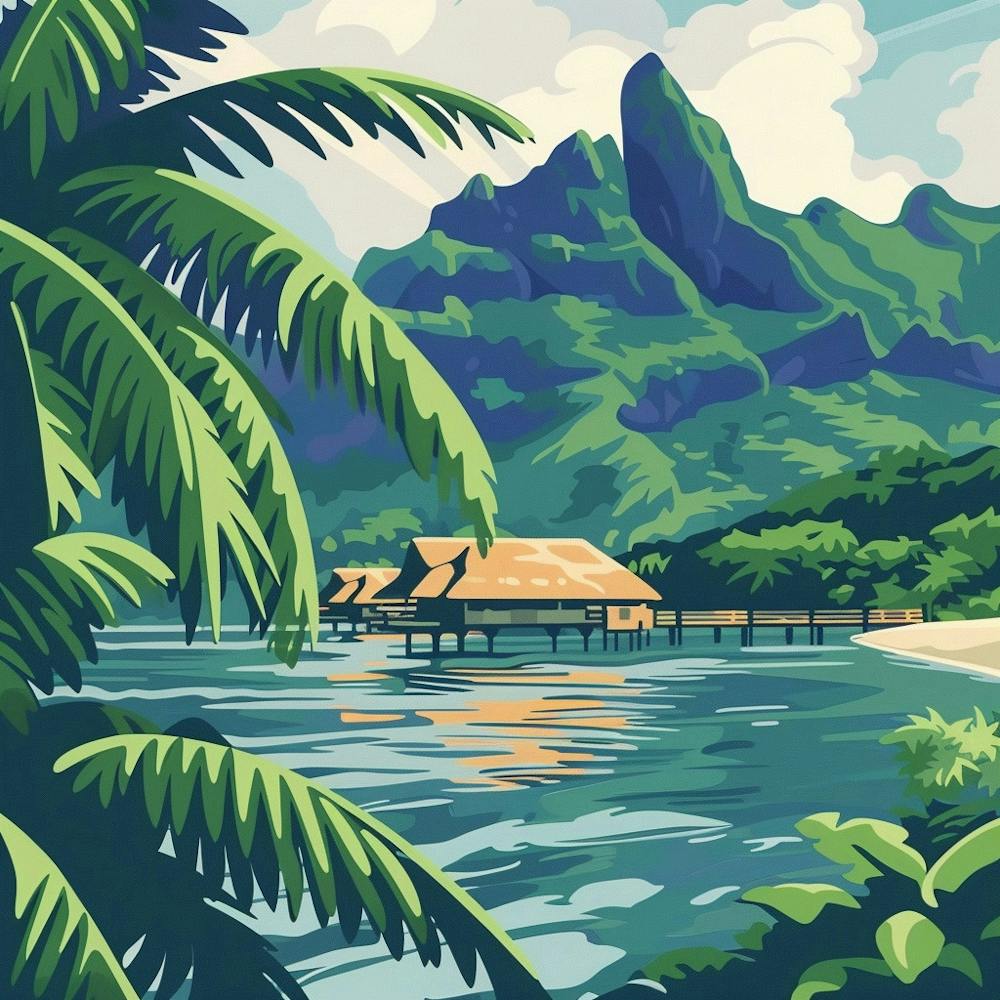 A Tahiti In French Polynesia Vector Design Illus 1720357339 3