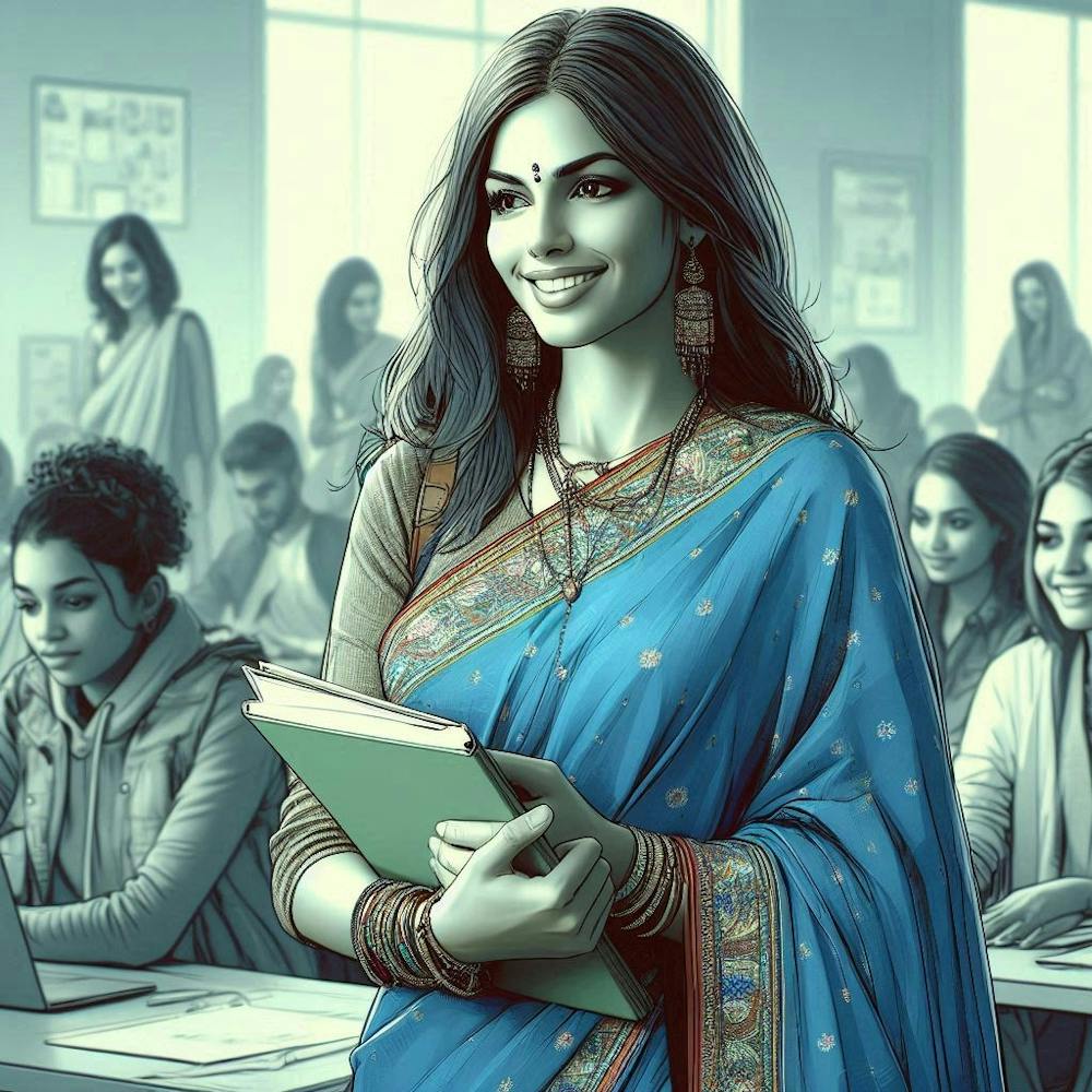 Portrait Of An Indian Woman