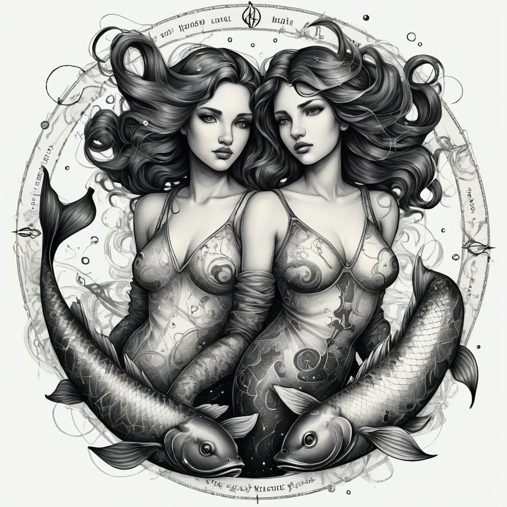 Zodiac Pisces Fish Mermaids