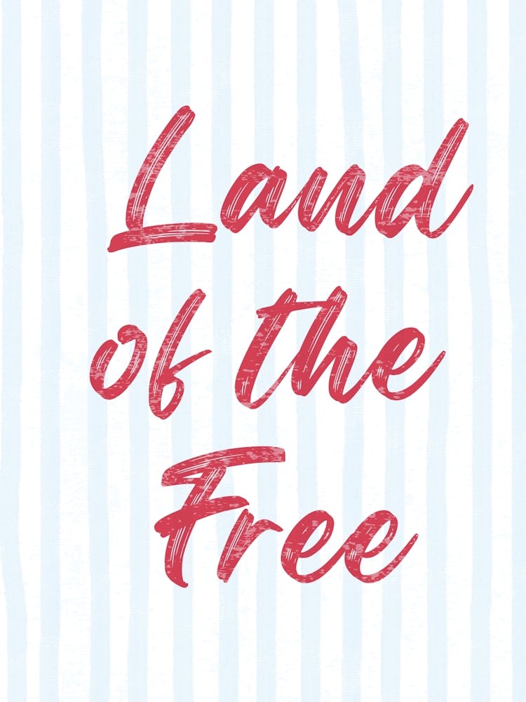 Land Of The Free Brushstroke