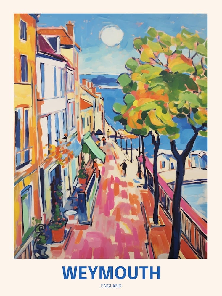 Weymouth England 4 Uk Travel Poster