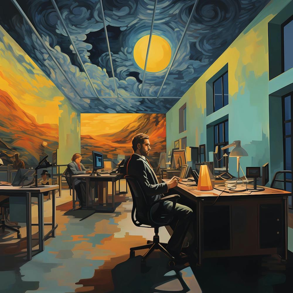 Office workers by Van Gogh's heir