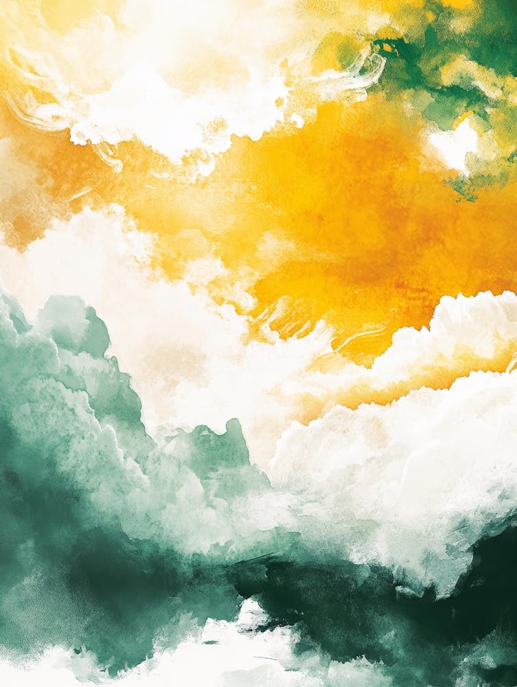 Abstract Watercolor Clouds