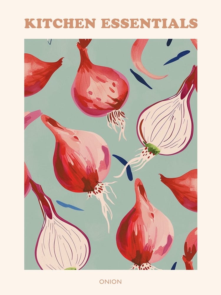 Onion Pattern Illustration Poster 3