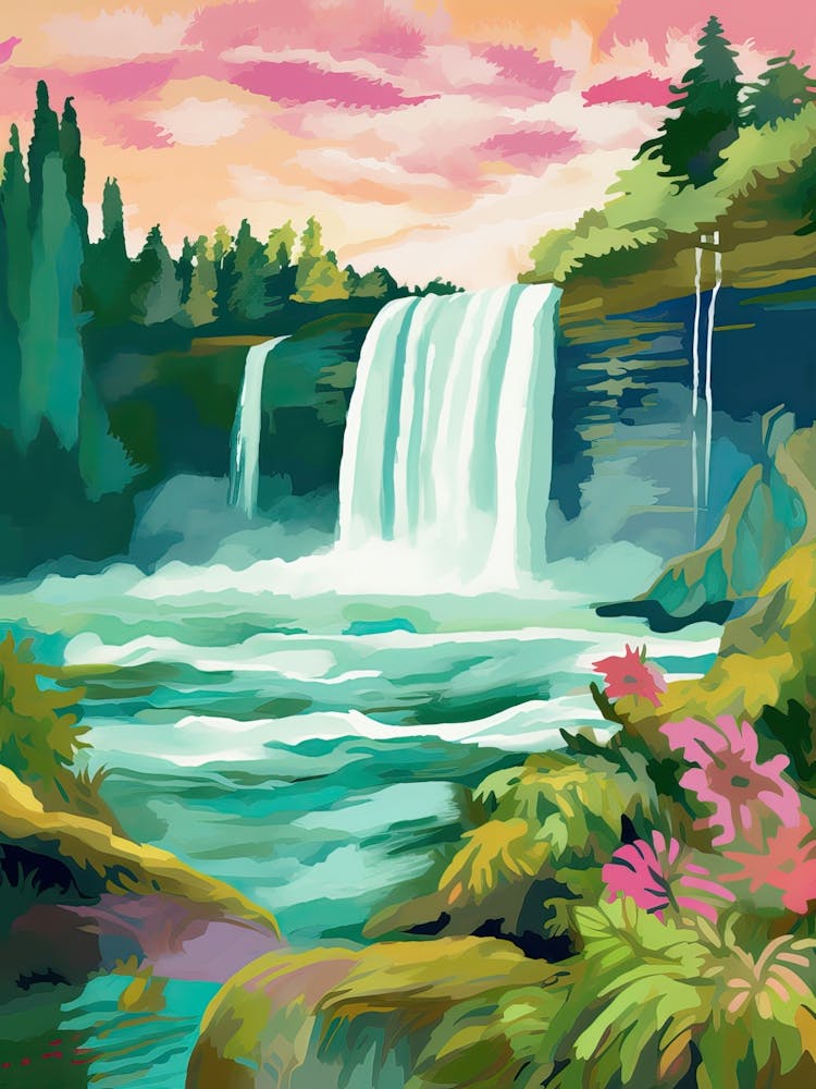Niagara Falls Travel Painting
