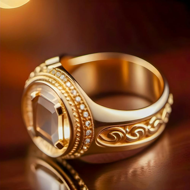 Gold Ring With Diamonds