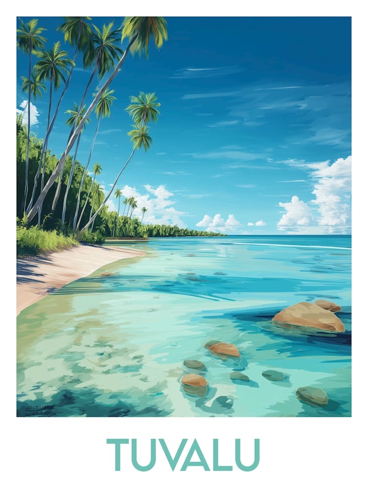 Affiche de voyage Tuvalu