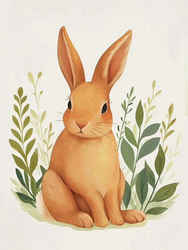 Cinnamon Rabbit Kids Illustration 2