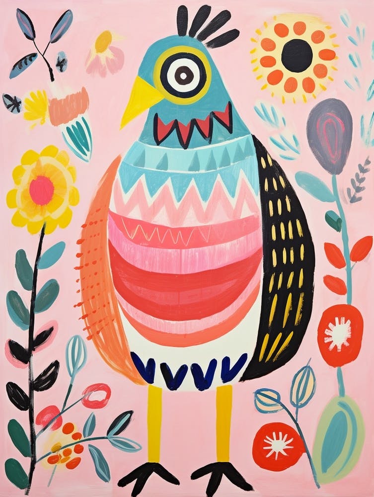 Pink Scandi Chicken 7