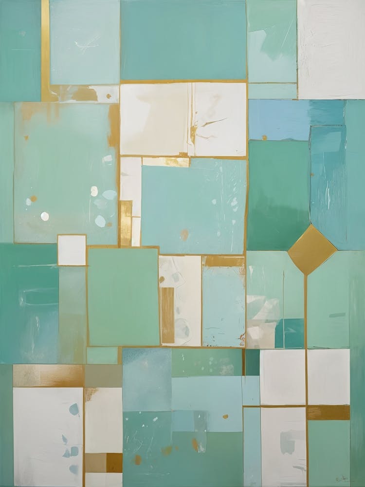 Tropical Ocean Blue Abstract no1