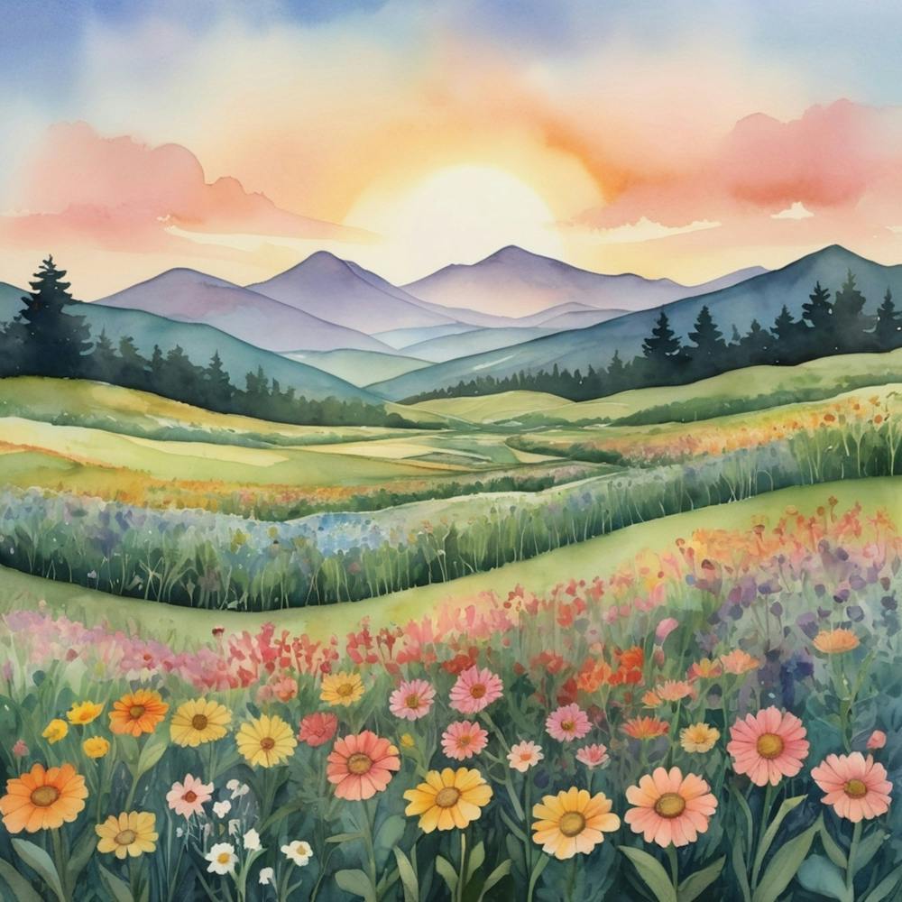 Sunset In The Mountains 26
