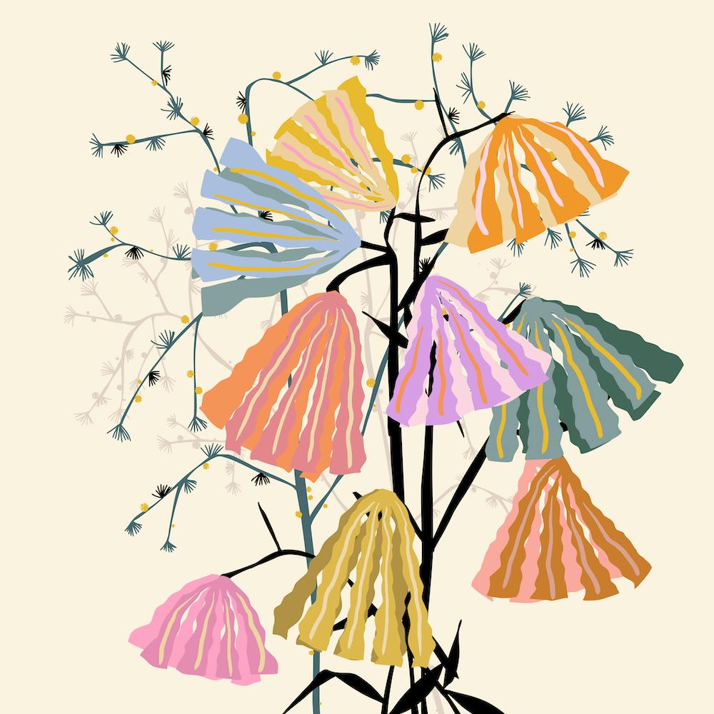 Matisse colorful blooming Square