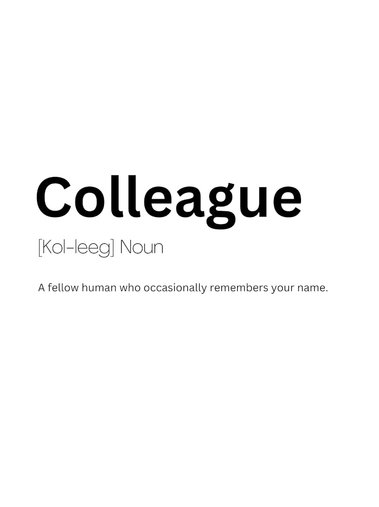 Colleague Definition Meaning