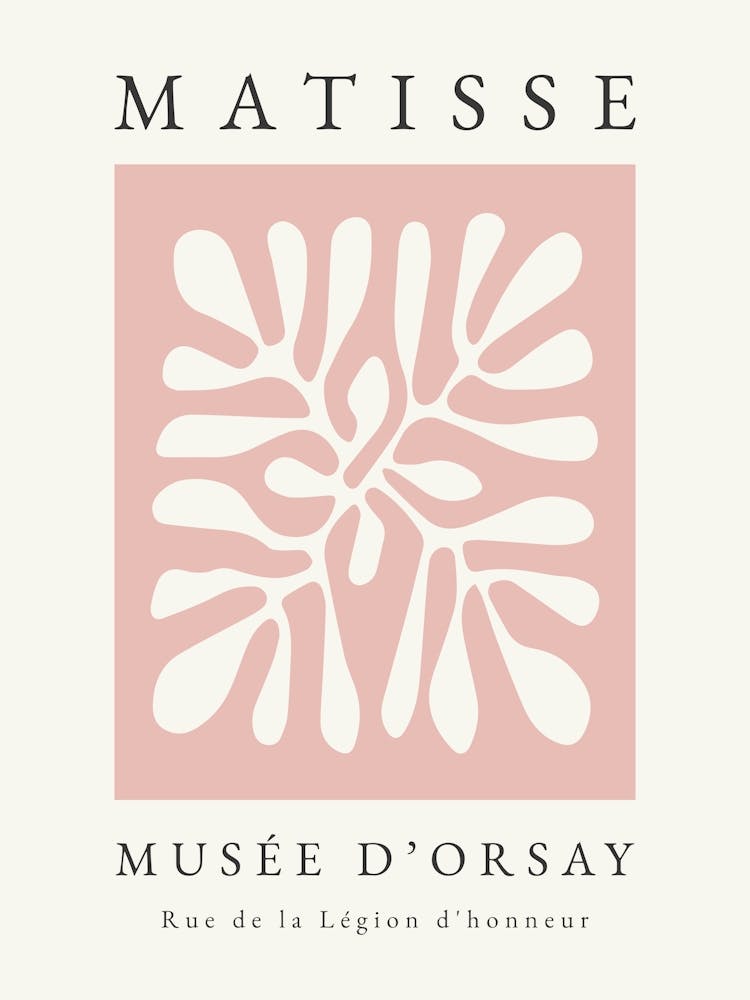 Minimalist Matisse Print Pink 1