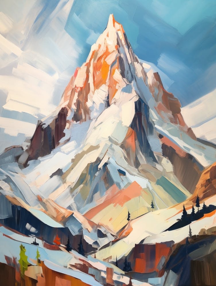 Zugspitze Germany 2 Mountain Painting