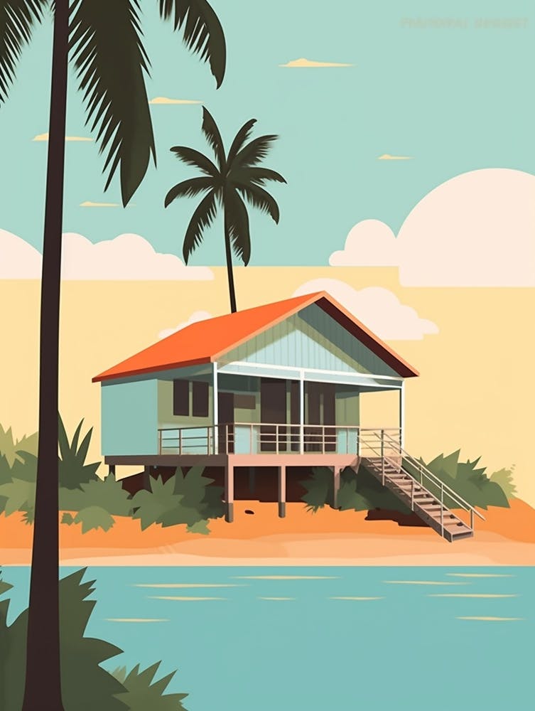 Fiji 1 Travel Illustration