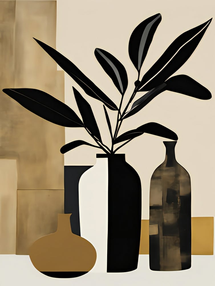 Foliage And Vases