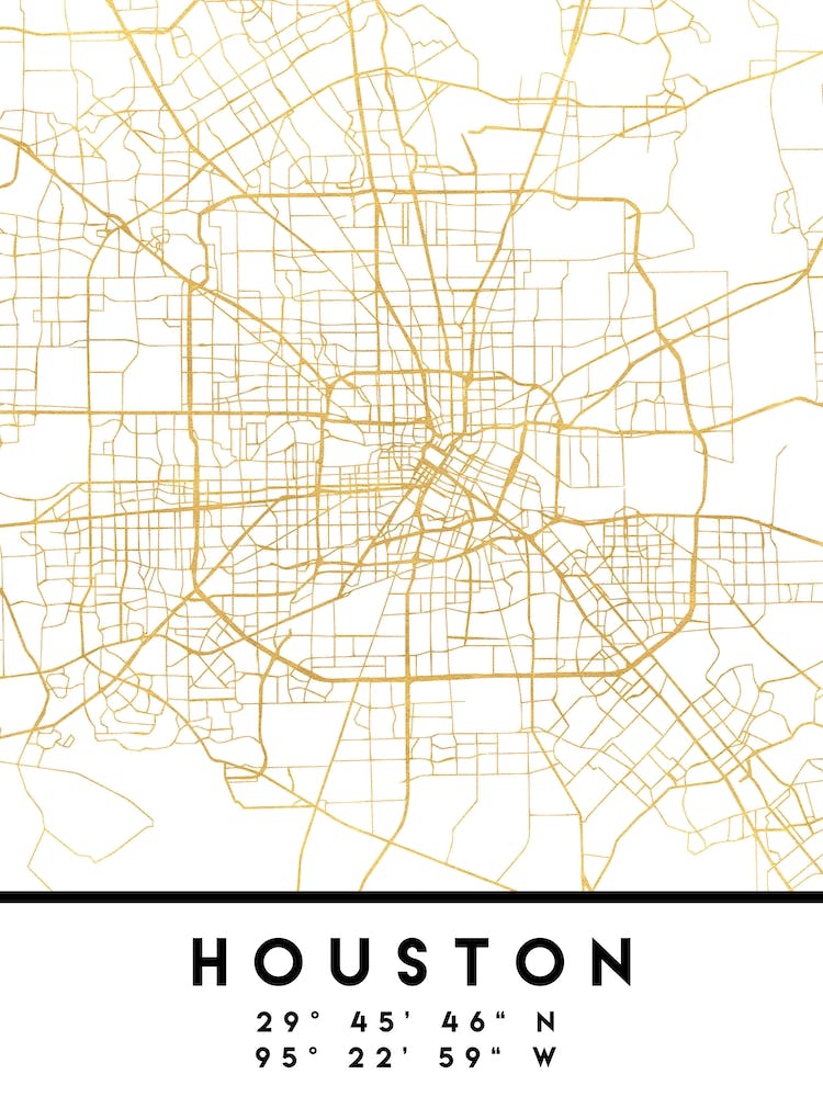 Houston Texas City Street Map