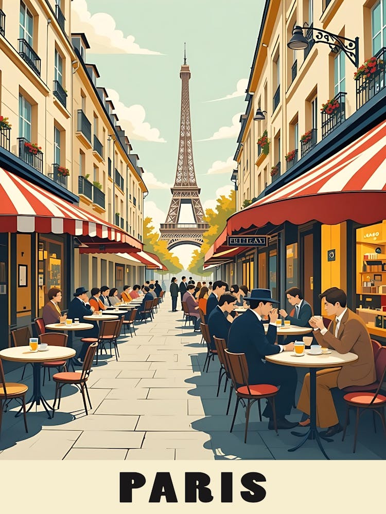 Paris Vintage Travel Poster 15