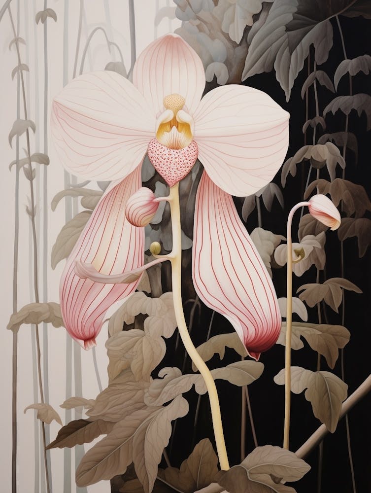 Flower Illustration Monkey Orchid 3