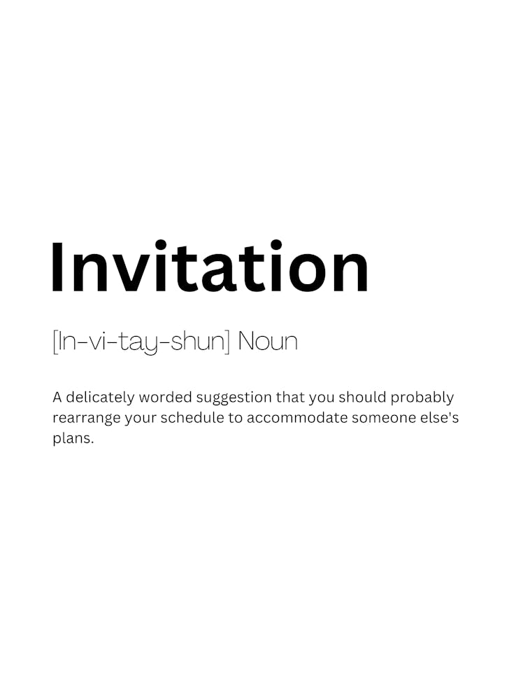 Invitation Definition Meaning