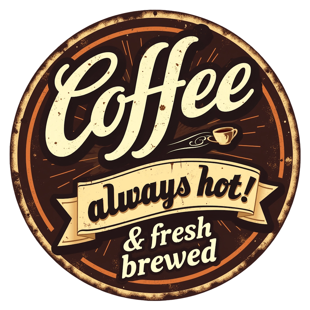 Coffee Always Hot And Fresh Brewed