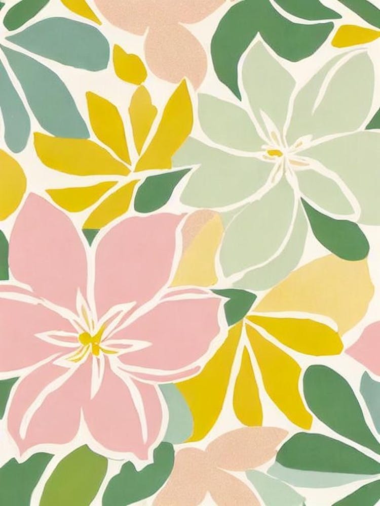 Camellia Pastel Floral 2 Flower