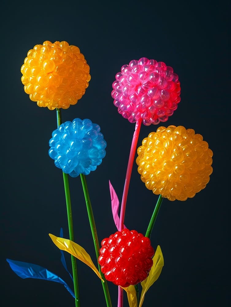 Bright Inflatable Flowers Globe Amaranth 2