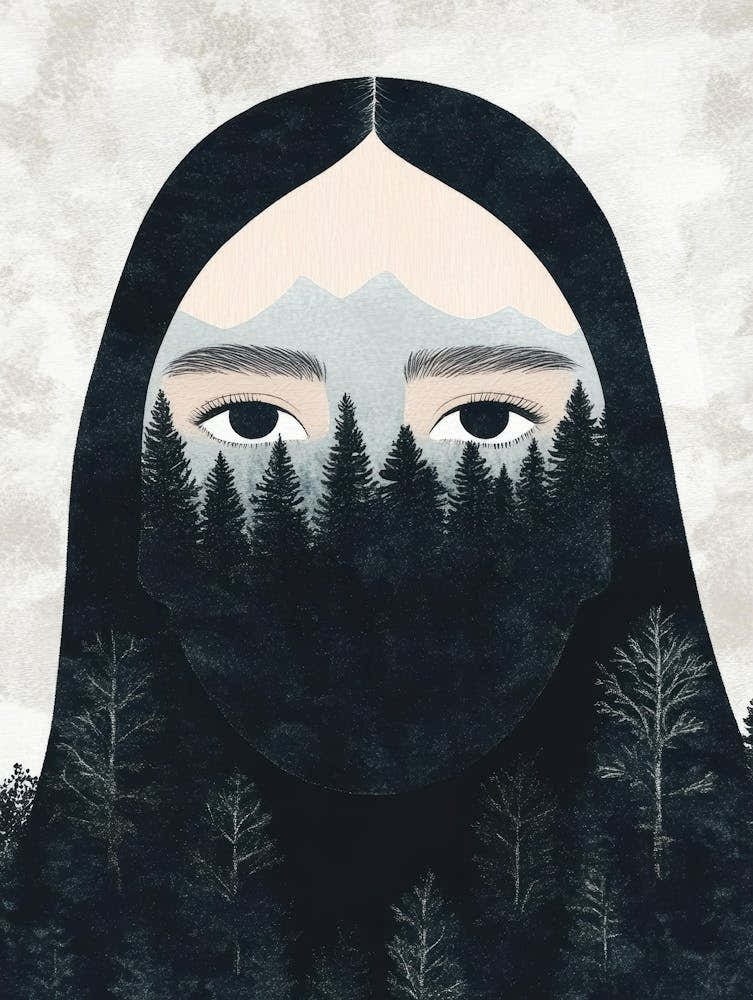 Woman In The Forest 2