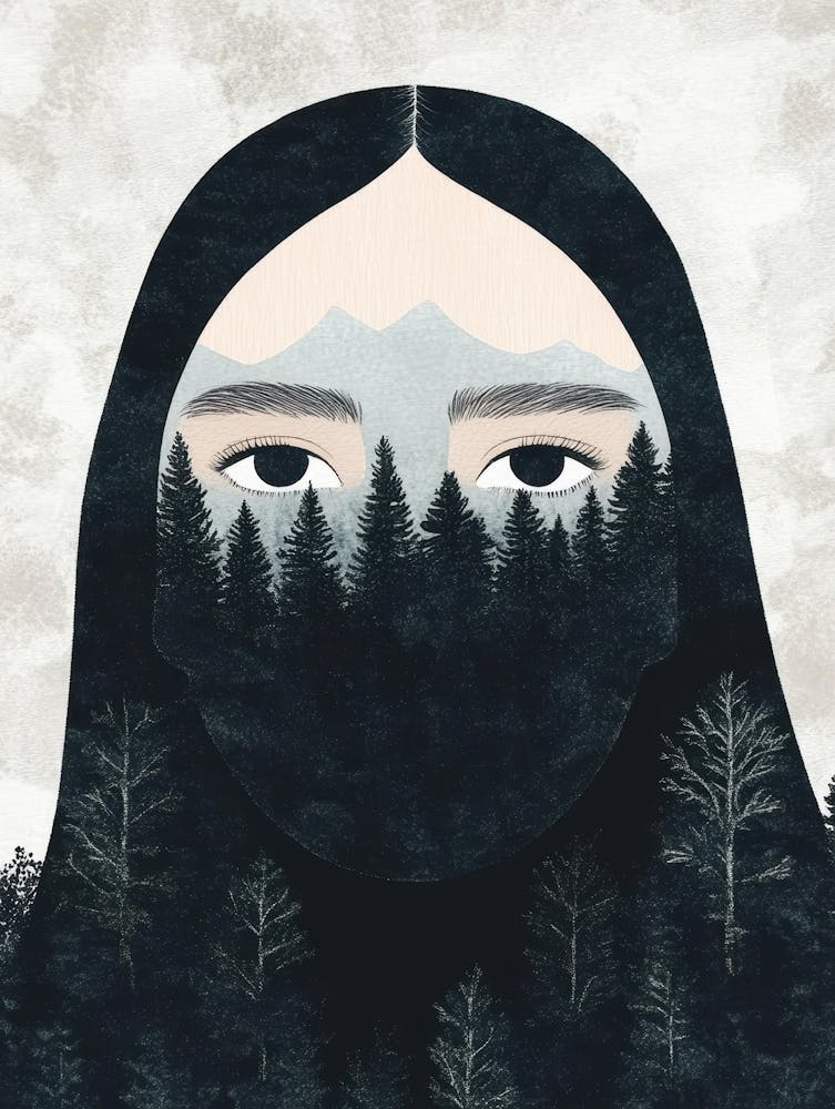 Woman In The Forest 2