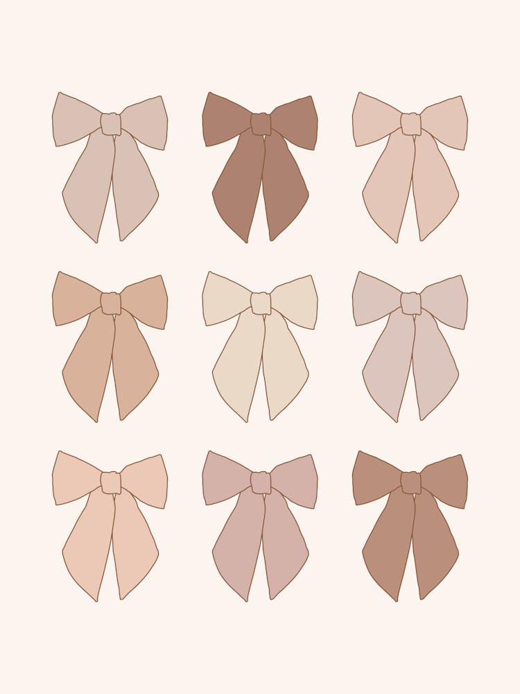 Mocha Mousse Bows Coquette