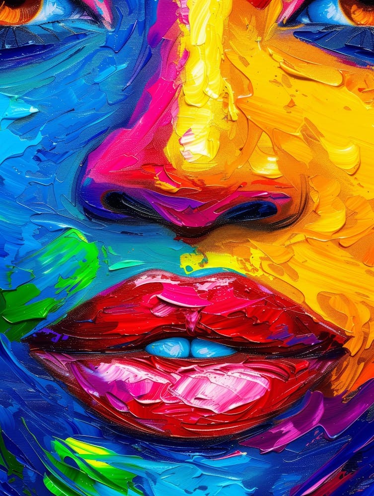 Colorful Face Painting
