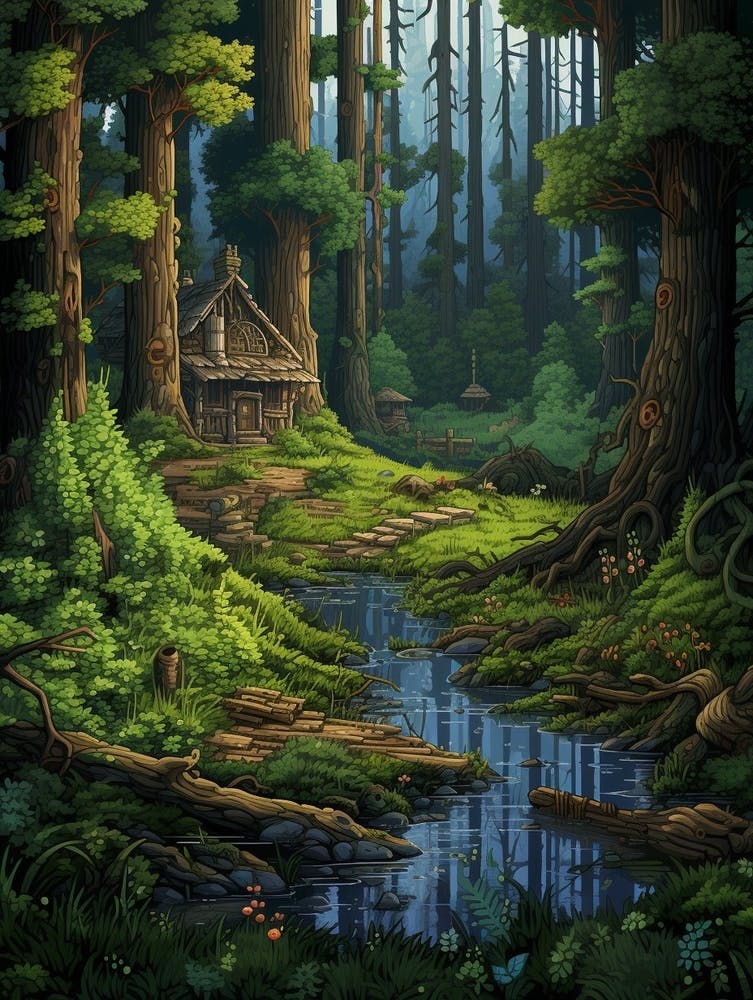 Forest Reserve Pixel Art 4