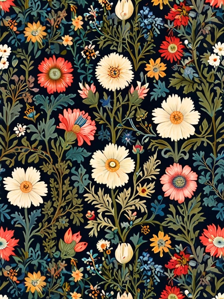 William Morris Floral Pattern 11