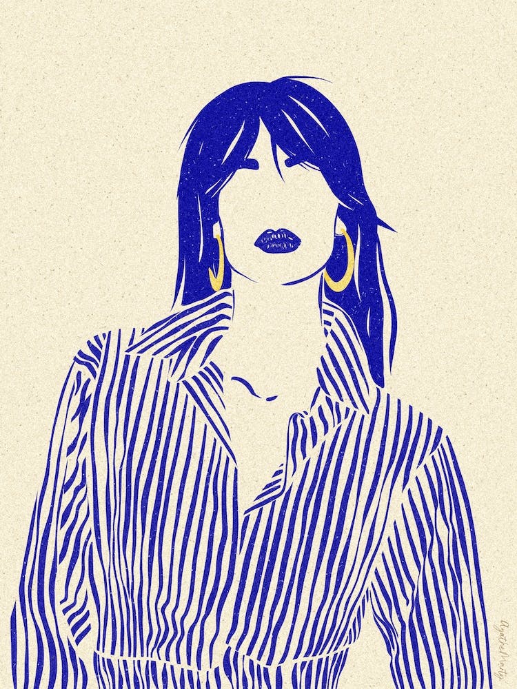 Woman In Blue 8