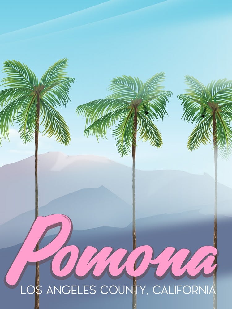 Carte de Voyage Pomona Californie